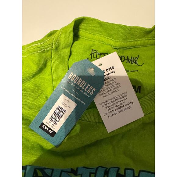 NWT Earthbound Trading Co. Fleetwood Mac Green Tee - Picture 6 of 6